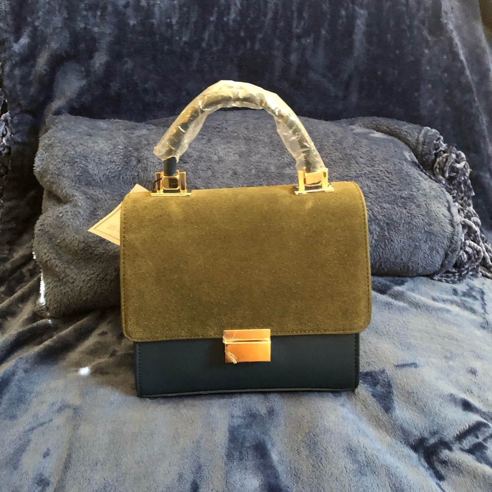 ZARA VELVET TOUCH HANDBAG NEW